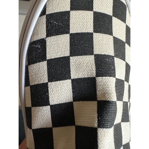 Vans Classic Kids Slip-On Checkerboard Skate Shoe White/ Black Size 13 Cushioned - Picture 8 of 11
